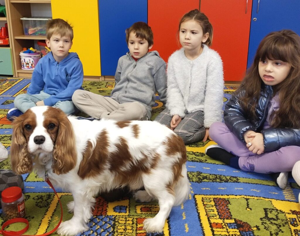 Zajęcia z elementami dogoterapii.