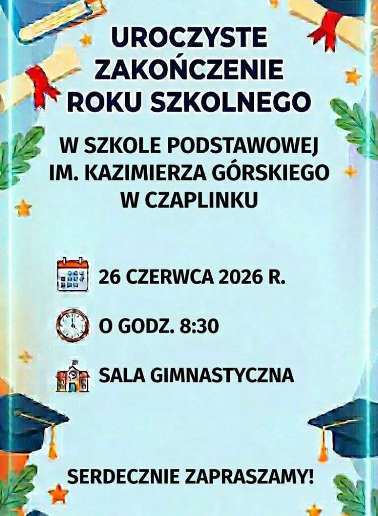 Zakończenie roku szkolnego 2025/2026